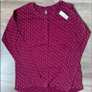 NWT Old Navy relaxed long sleeve girls top